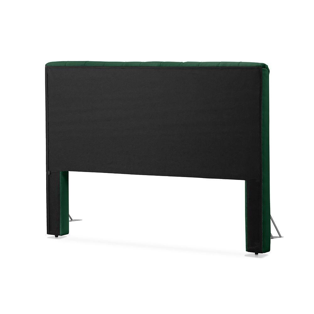 Cabeceira Cama King Estofada 1,93 - Inca Veludo Verde - 3