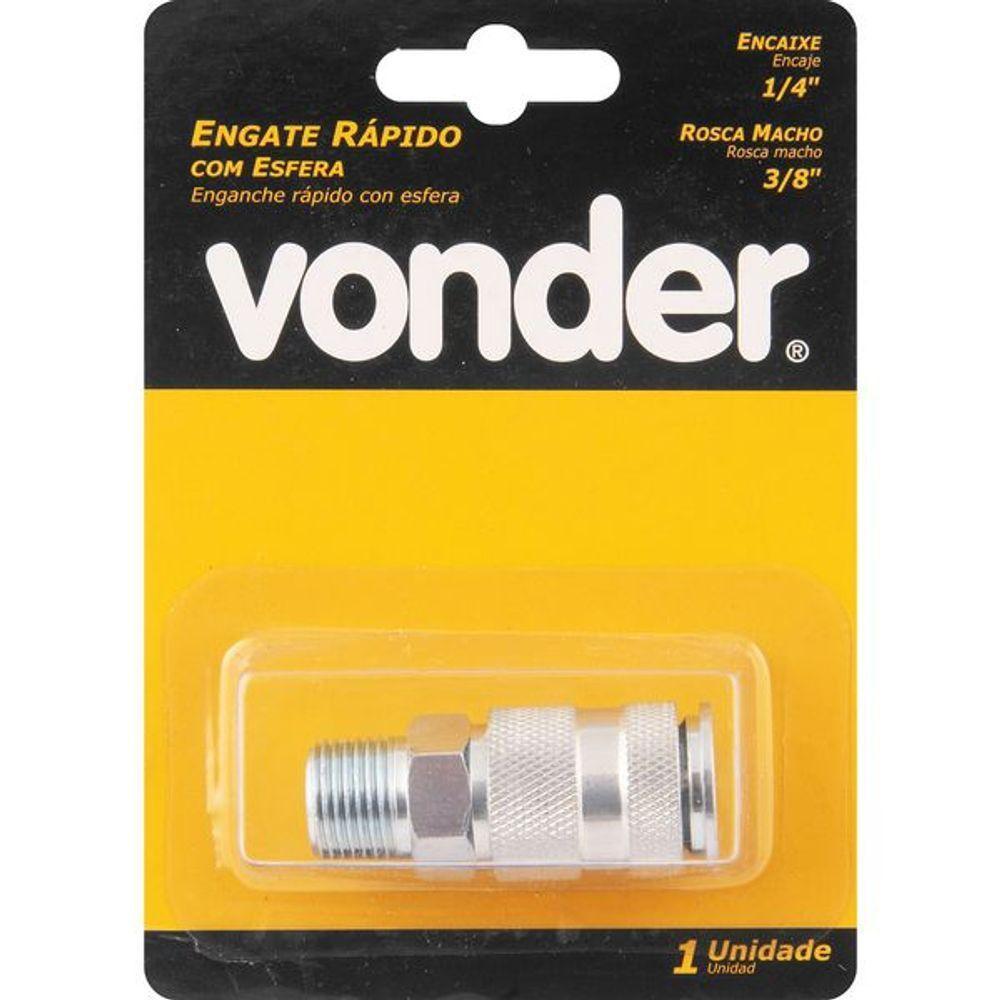 Engate Rapido Macho 1-4x3-8 Rosca Com 1 Vonder - 1