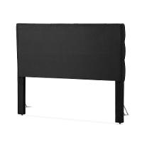 Cabeceira Cama King Estofada 1,93 - Maia Veludo Preto - 3
