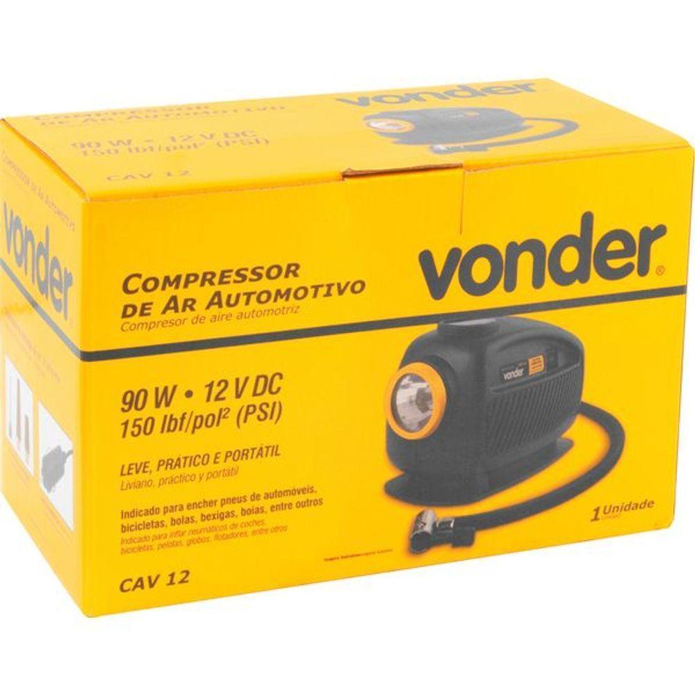 Compressor De Ar Automotivo 12v Cav12 Vonder - 4