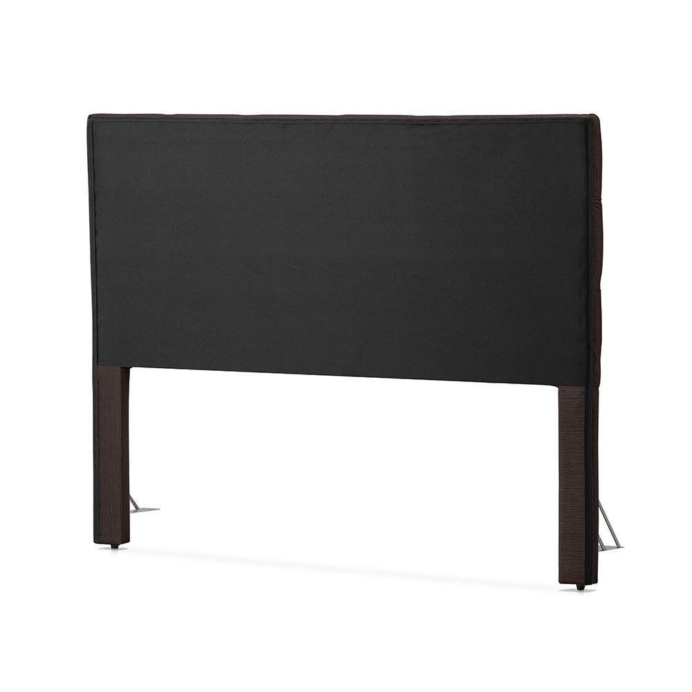 Cabeceira Cama King Estofada 1,93 - Maia Linho Marrom - 3