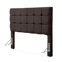 Cabeceira Cama King Estofada 1,93 - Maia Linho Marrom - 2