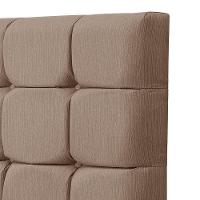 Cabeceira Cama King Estofada 1,93 - Maia Linho Capuccino