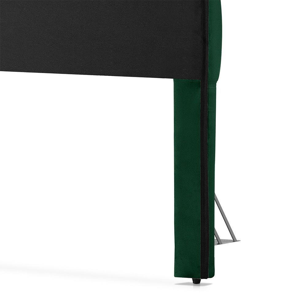 Cabeceira Cama King Estofada 1,93 - Maia Veludo Verde - 6