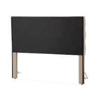 Cabeceira Cama King Estofada 1,93 - Maia Veludo Bege - 3