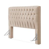 Cabeceira Cama Queen Estofada 1,60 - Inca Linho Cru - 1