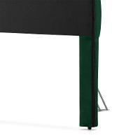 Cabeceira Cama Casal Estofada 1,40 - Maia Veludo Verde - 5