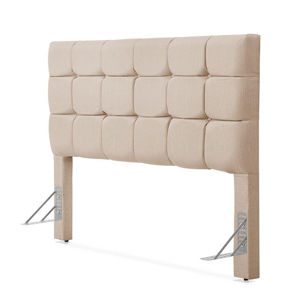 Cabeceira Cama Queen Estofada 1,60 - Maia Linho Cru - 2