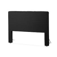 Cabeceira Cama Queen Estofada 1,60 - Inca Veludo Preto - 3