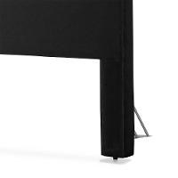 Cabeceira Cama Queen Estofada 1,60 - Inca Veludo Preto - 6