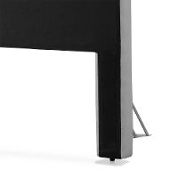 Cabeceira Cama Casal Estofada 1,40 Cm - Inca Veludo Cinza Claro - 3