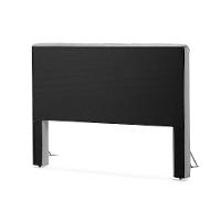 Cabeceira Cama Casal Estofada 1,40 Cm - Inca Veludo Cinza Claro