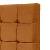 Cabeceira Cama Queen Estofada 1,60 - Maia Veludo Terracota