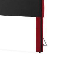 Cabeceira Cama Queen Estofada 1,60 - Maia Veludo Vermelho - 6