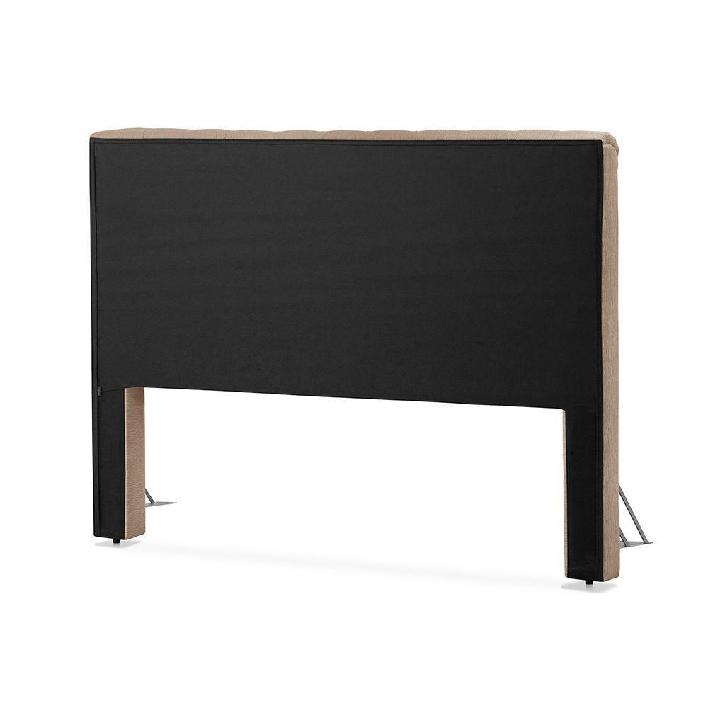 Cabeceira Cama Queen Estofada 1,60 - Inca Linho Bege - 3