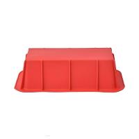 Forma De Pão Em Silicone 13x25cm Kenya Vermelha - 5