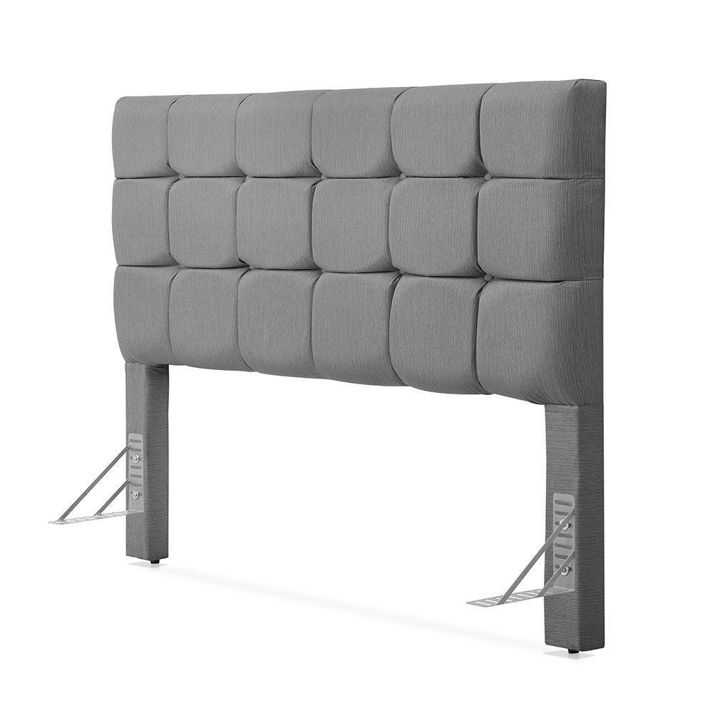 Cabeceira Cama King Estofada 1,93 - Maia Linho Cinza - 2