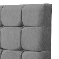 Cabeceira Cama King Estofada 1,93 - Maia Linho Cinza - 5