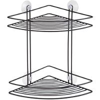 Prateleira Cantoneira Dupla Com Ventosas Black - 2523 - Arthi - 3