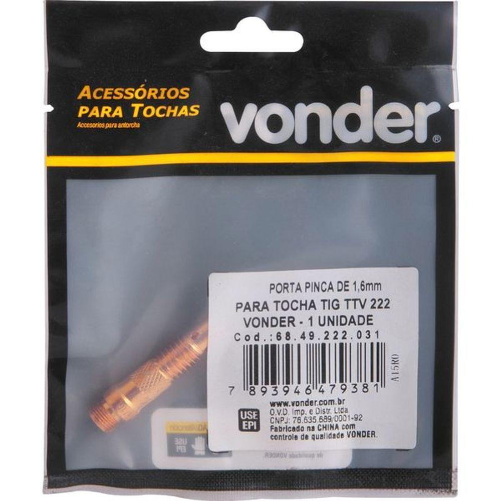 Porta Pinça De 1,6mm Para Tocha Tig Ttv222 - Vonder - 3