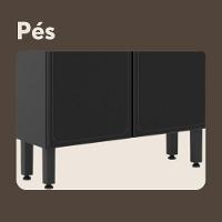 Balcão De Aço Com Tampo 2 Portas 2 Gavetas Grafite Bertolini Grafite - 6