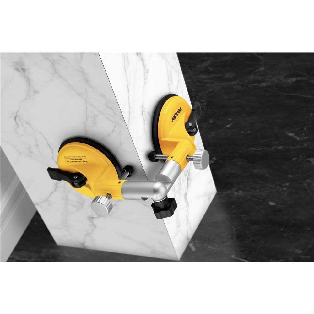 Ventosa Dupla 128mm 80kg Articulada Vonder - 2