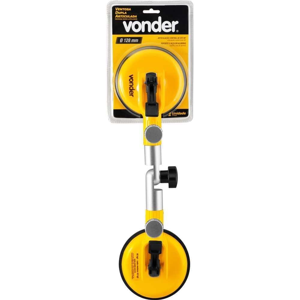 Ventosa Dupla 128mm 80kg Articulada Vonder - 4