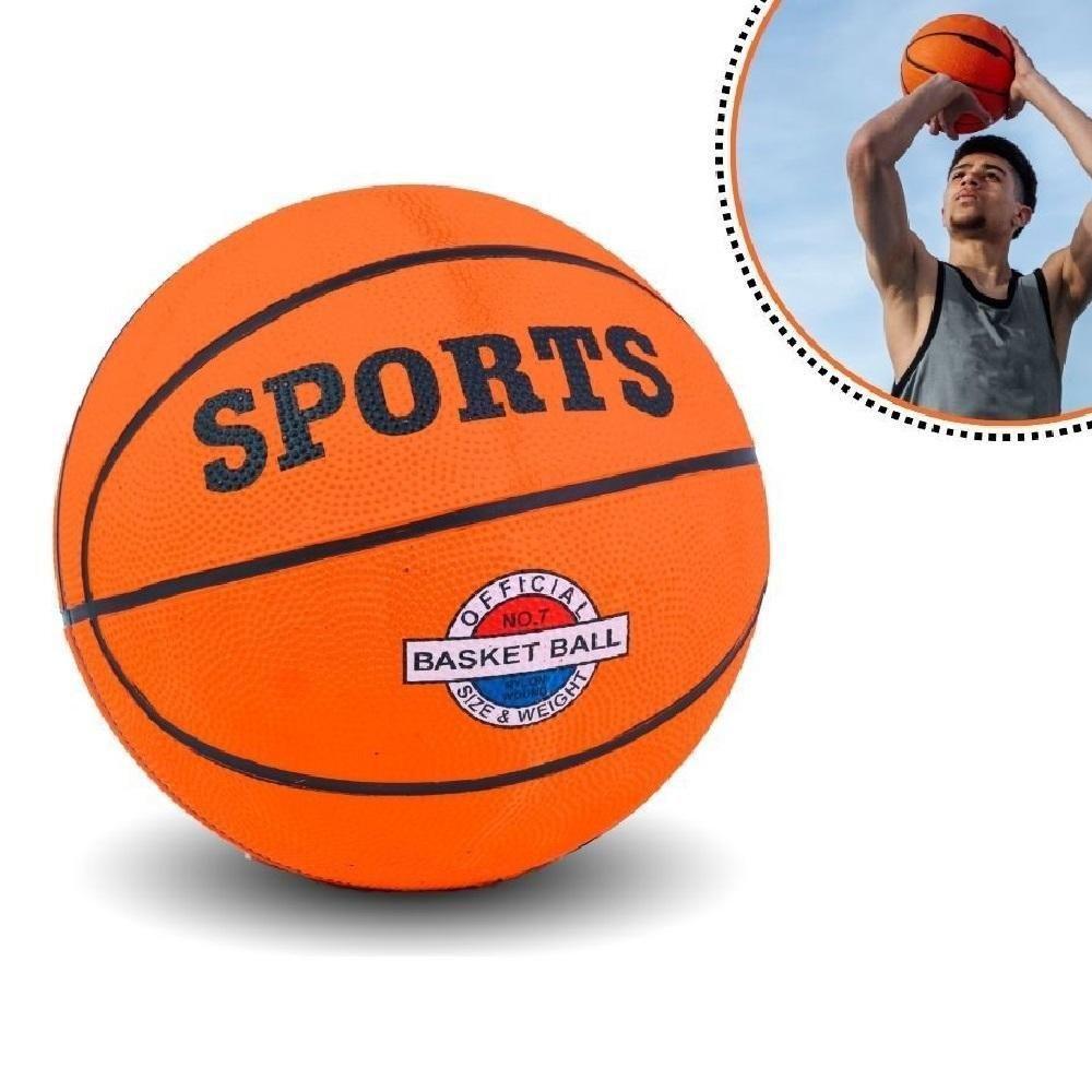 Bola De Basquete Sports Peso Tamanho Oficial Número 7 Basketball Quadra Laranja Treinamento Escola - 4