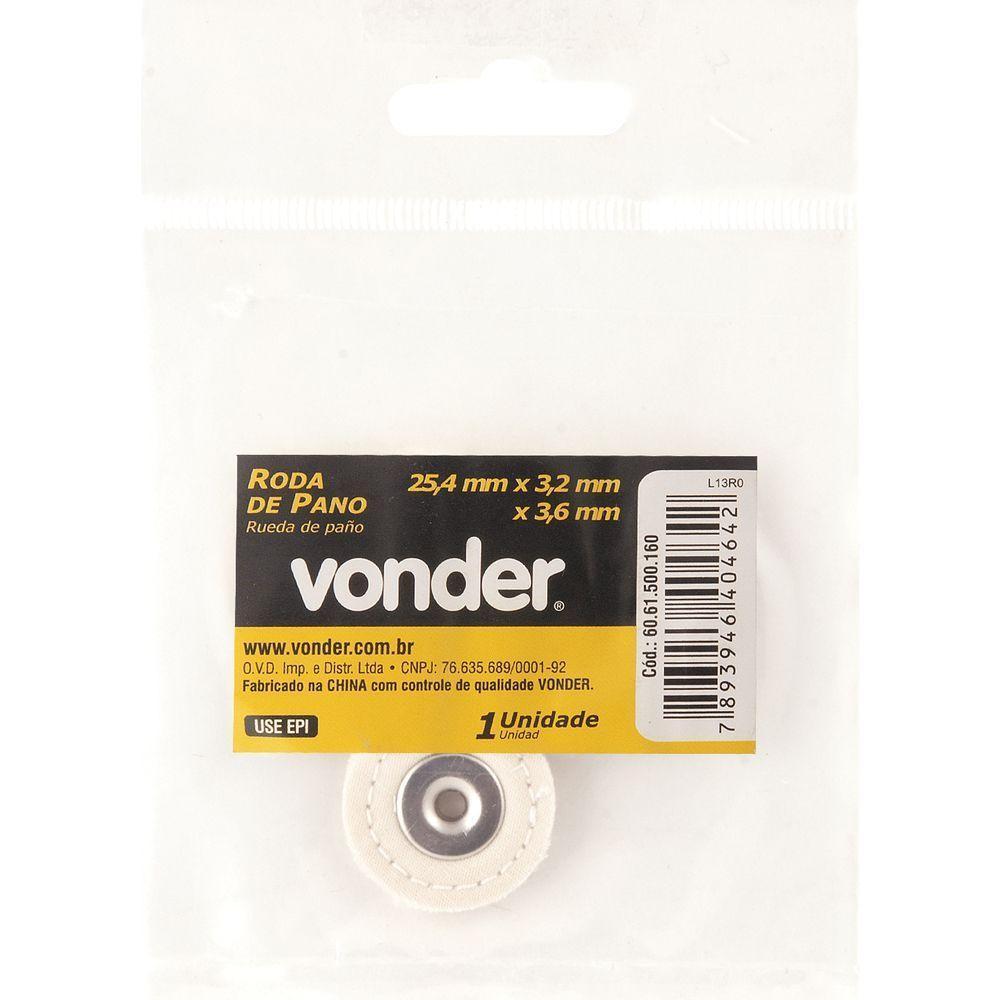 Roda De Pano 25,4x3,2mm Para Microrretífica Vonder - 2