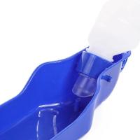 Bebedouro Pet Portátil Garrafa De Água Para Cachorro Passeio Viagem Carro 500ml Grande Azul - 8