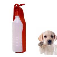 Bebedouro Garrafa Portátil Cachorro 500ml Viagem Carro Passeio Pet Aqua Dog Uso Externo Vermelho - 1
