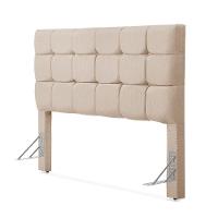 Cabeceira Cama Casal Estofada 1,40 - Maia Linho Cru - 2