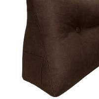 Almofada Cabeceira Passion Cama Casal 195cm Suede - élpis Móveis Marrom - 2