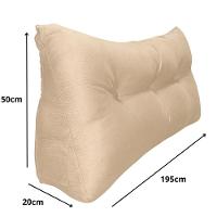Almofada Cabeceira Passion Cama Casal 195cm Suede - élpis Móveis Bege - 4