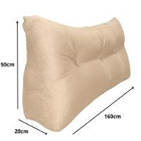 Almofada Cabeceira Passion Cama Casal 160cm Suede - élpis Móveis Bege - 4