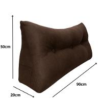 Almofada Cabeceira Passion Cama Solteiro 90cm Suede - élpis Móveis Marrom - 2