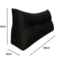 Almofada Cabeceira Passion Cama Casal 140cm Suede - élpis Móveis Preto - 4