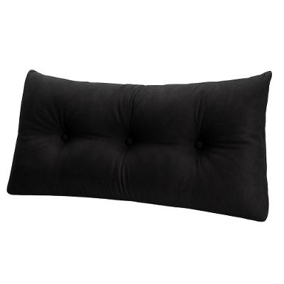 Almofada Cabeceira Passion Cama Solteiro 90cm Suede - élpis Móveis Preto