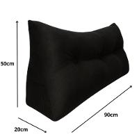 Almofada Cabeceira Passion Cama Solteiro 90cm Suede - élpis Móveis Preto - 4