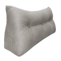 Almofada Cabeceira Passion Cama Casal 140cm Suede - élpis Móveis Cinza - 1