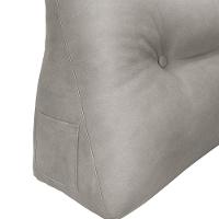 Almofada Cabeceira Passion Cama Casal 140cm Suede - élpis Móveis Cinza - 2