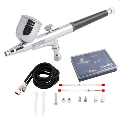Aerógrafo Profissional Vonder 13 Peças Bicos Intercambiáveis