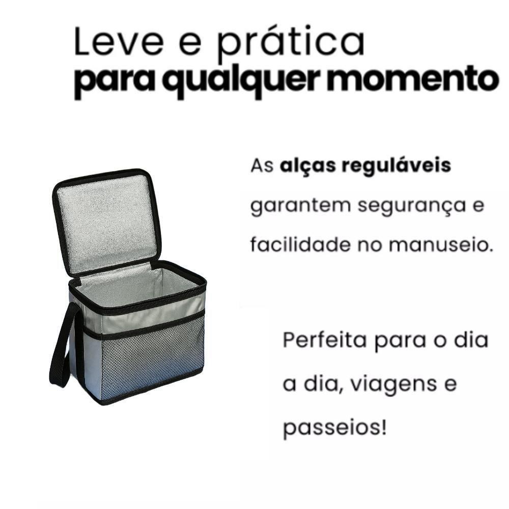 Bolsa Térmica 22 Litros Cooler Grande Dobrável Sacola Praia Bag Bolsa Caixa Lancheira Portátil Cerveja Lanches Bebidas - 3