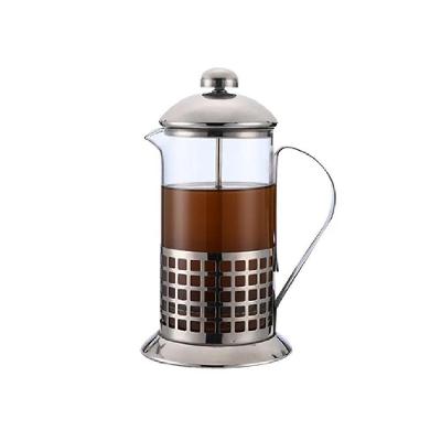 Cafeteira Francesa Em Inox Decorada Prensa Chaleira Em Vidro Cremeira Bule French Press Luxo 350ml