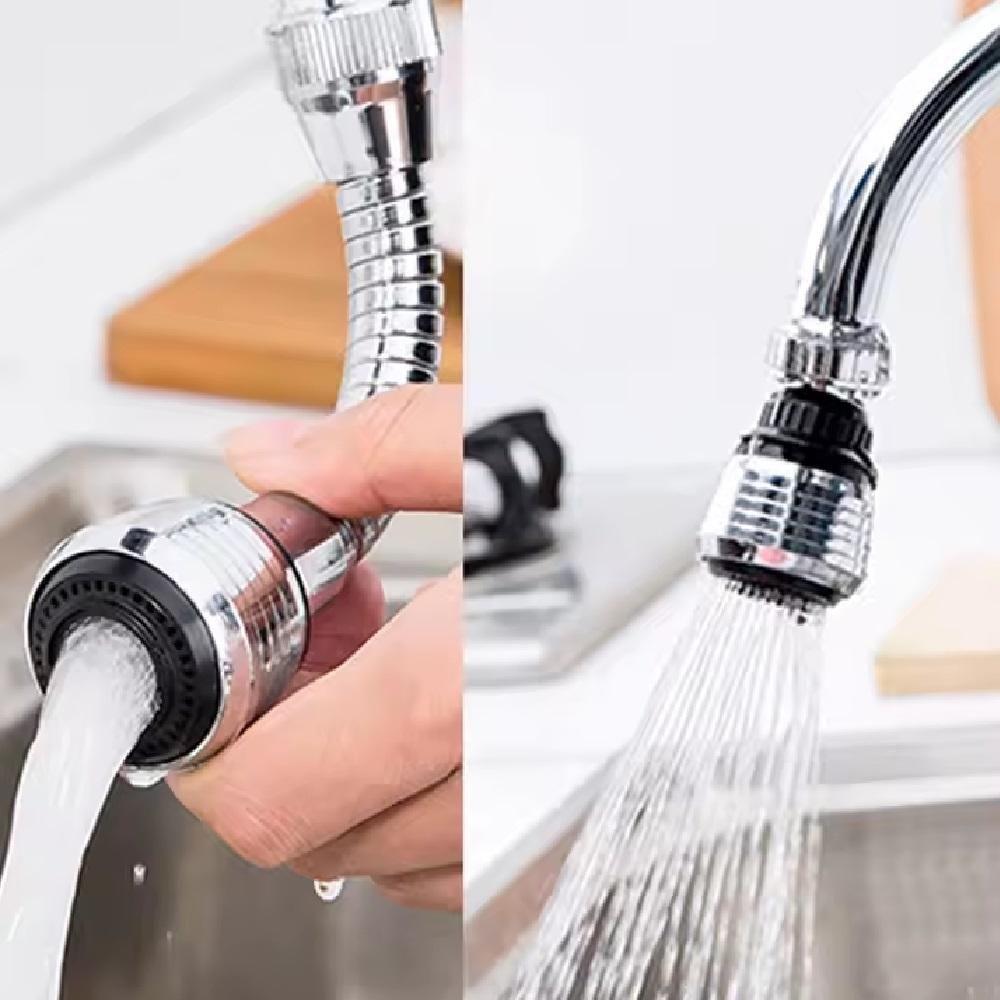 Bico Extensor Torneira Flexível Alongador Arejador Prolongador Ponteira Turbo Flex Bica Água Cozinha Banheiro Universal - 3