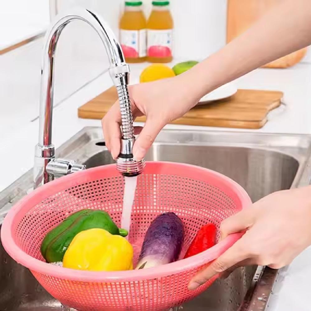 Bico Extensor Torneira Flexível Alongador Arejador Prolongador Ponteira Turbo Flex Bica Água Cozinha Banheiro Universal - 4