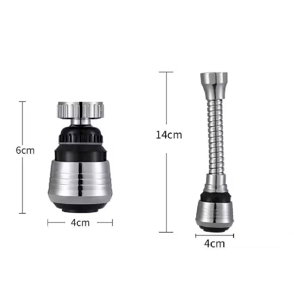 Bico Extensor Torneira Flexível Alongador Arejador Prolongador Ponteira Turbo Flex Bica Água Cozinha Banheiro Universal - 9