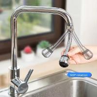 Bico Extensor Torneira Flexível Alongador Arejador Prolongador Ponteira Turbo Flex Bica Água Cozinha Banheiro Universal - 6
