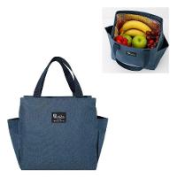 Bolsa Térmica Lancheira Grande Trabalho Academia Parque Praia Bolso Porta Squeeze Celular Multiuso Azul - 2