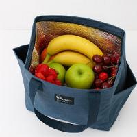 Bolsa Térmica Lancheira Grande Trabalho Academia Parque Praia Bolso Porta Squeeze Celular Multiuso Azul